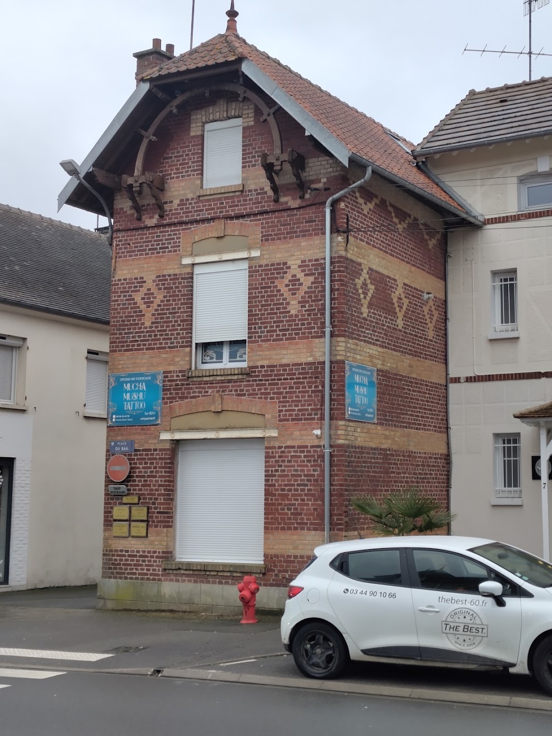 Creadomis - Création ERP Salon de tatouage - Oise - Ressons sur Matz - Insertion Enseigne sur Rue 03