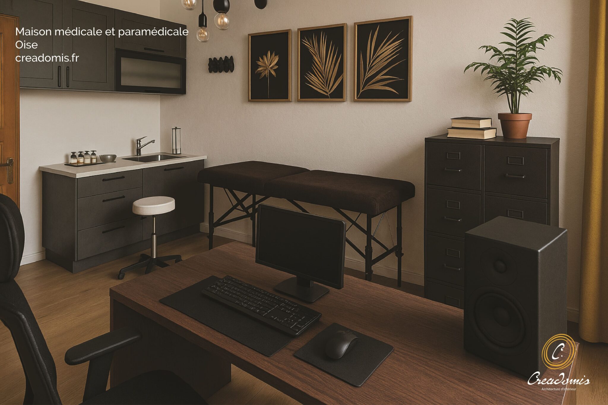 Creadomis - Création ERP Maison médicale - Salle de soin Médecin - Oise - Chevrières - Insertion IA compressée