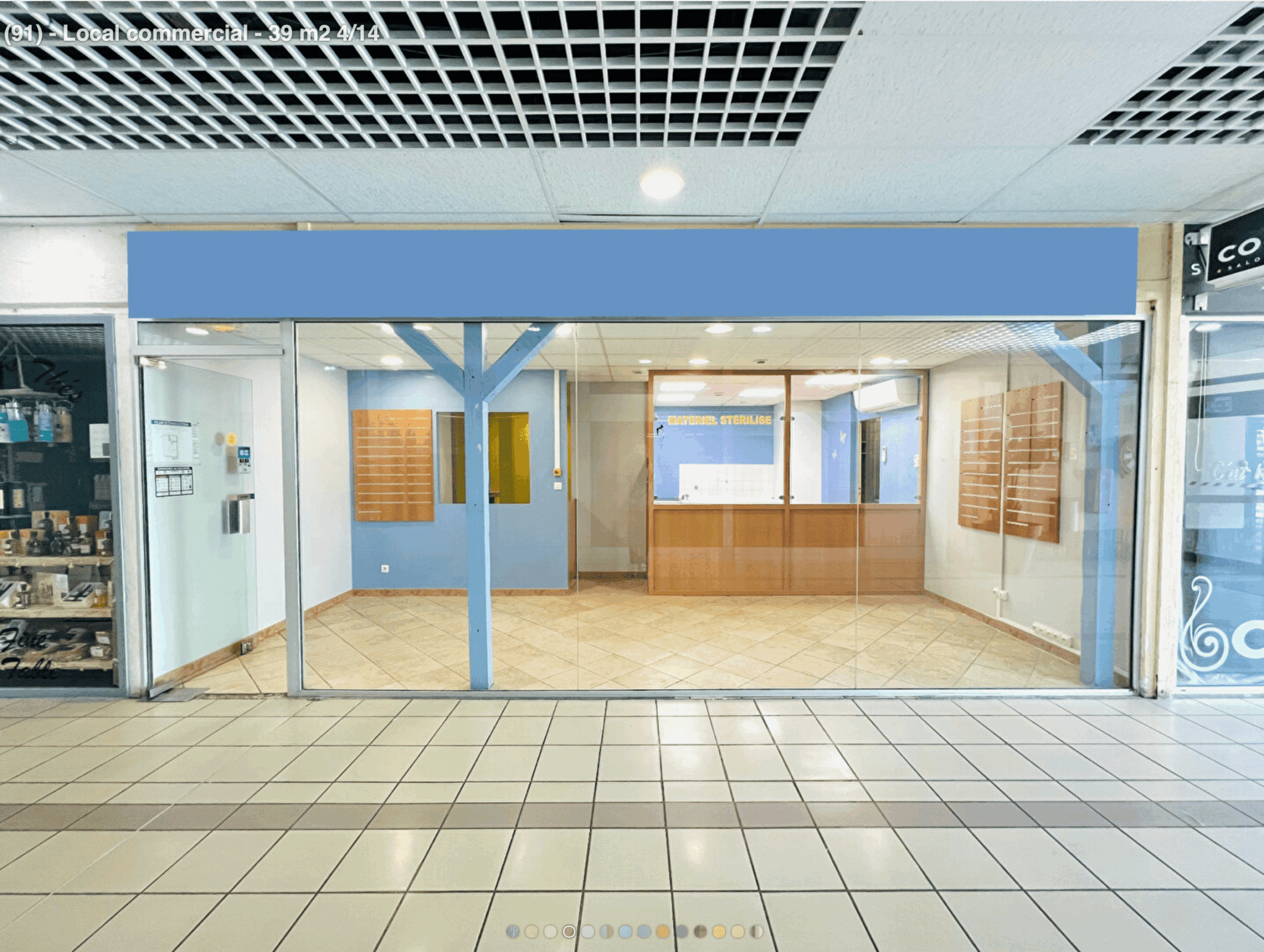 Creadomis - Aménagement Institut d'esthétique dans centre commercial - IleDeFrance - Capture écran avant compressee