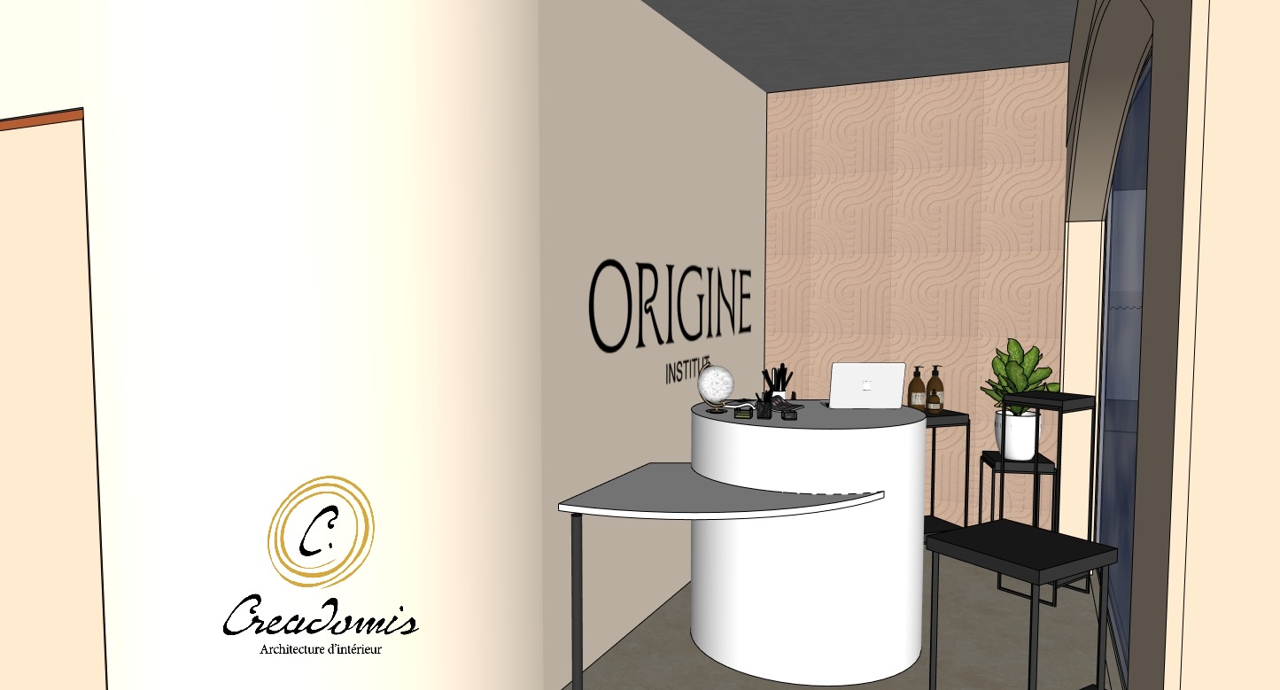 Creadomis - Aménagement Institut d'esthétique dans centre commercial - IleDeFrance - Image 3D 04