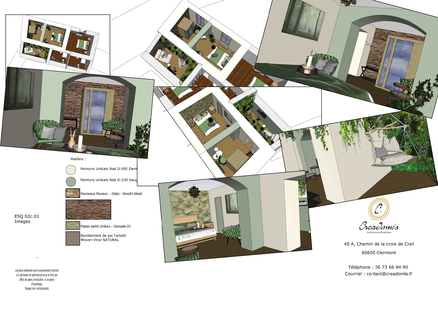 Creadomis - Chambre Supérieur Gite - Oise - Image 3D 01