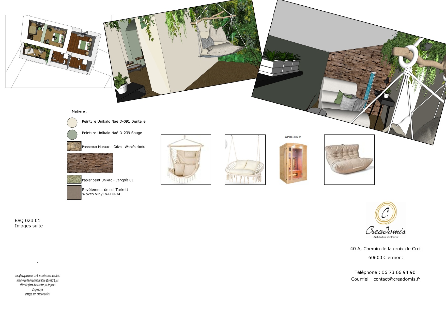 Creadomis - Chambre Supérieur Gite - Oise - Image 3D 02